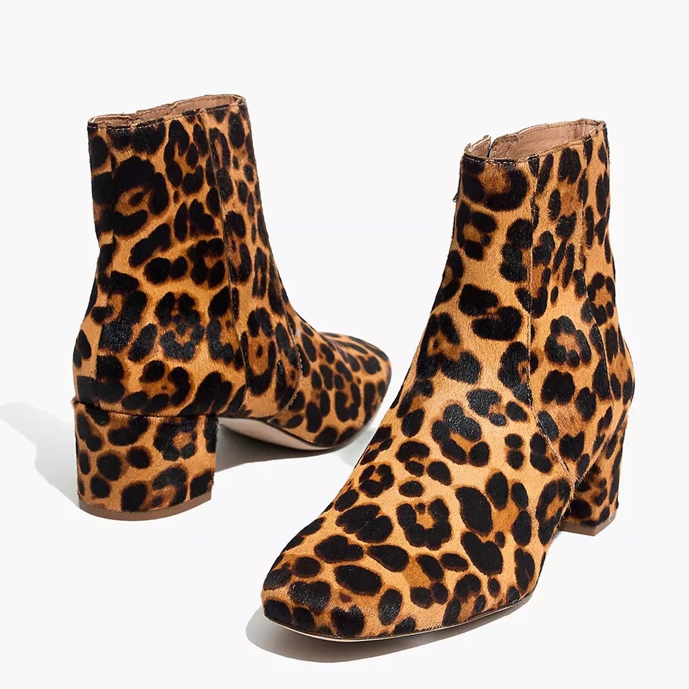 Madewell Jada Boots in Leopard